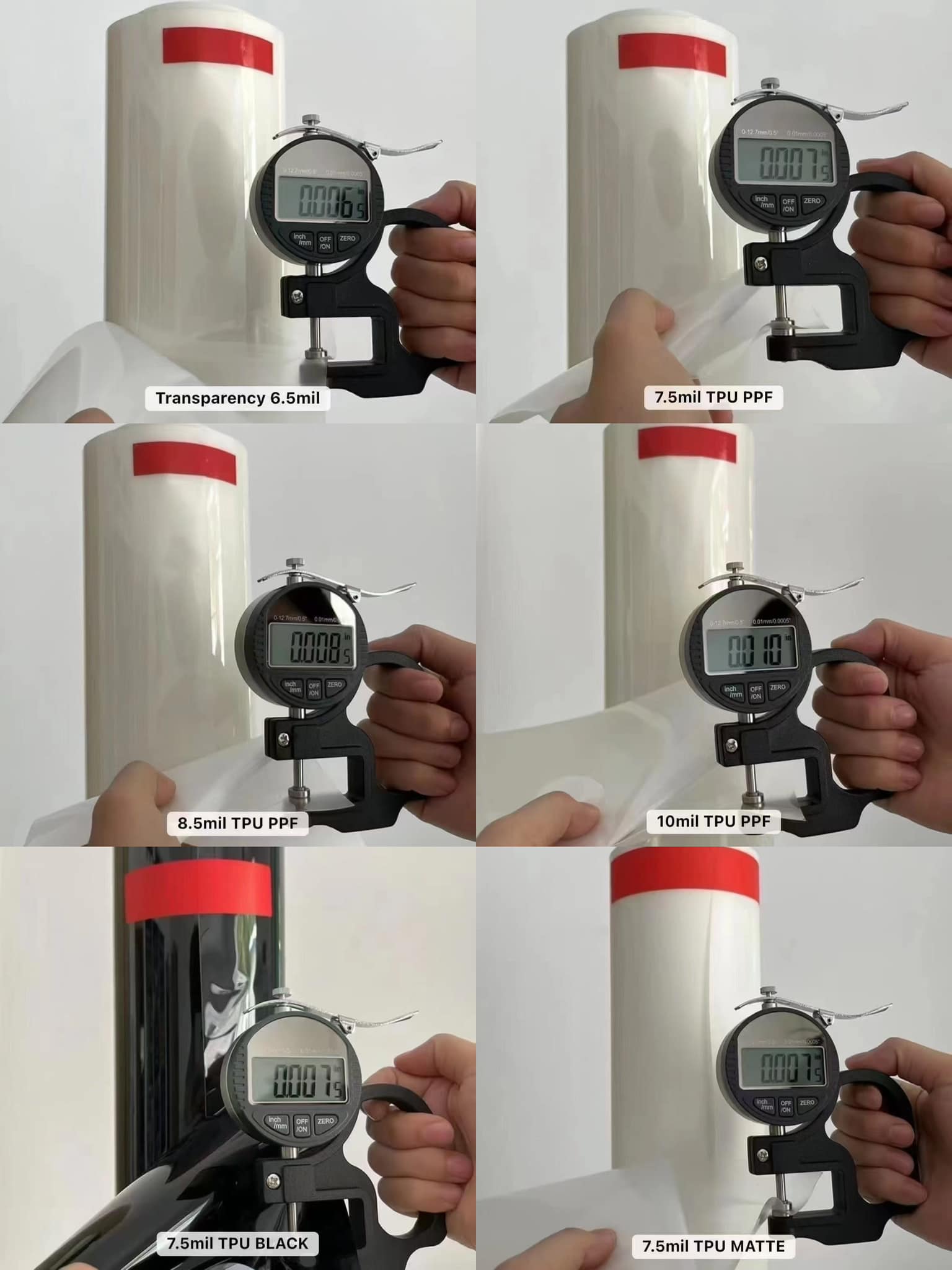 PPF thickness testing